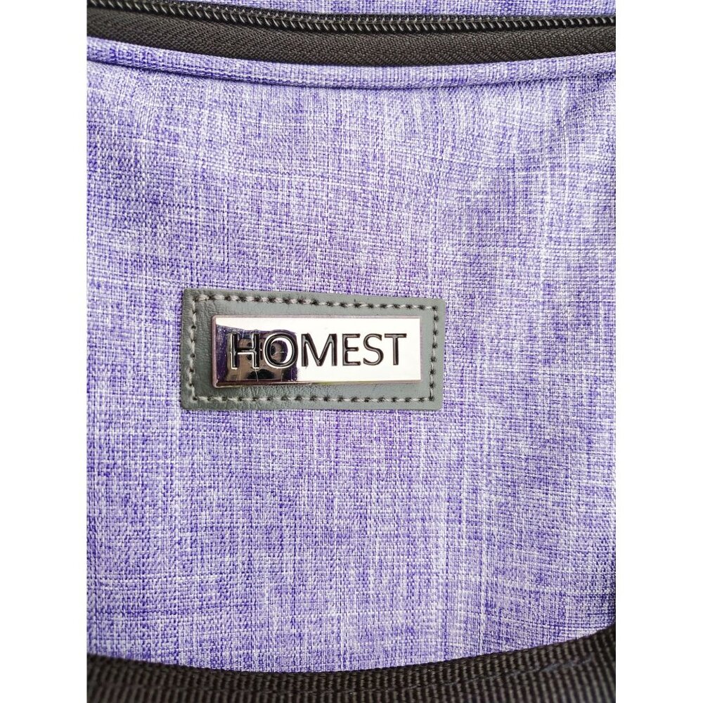 Homest Light Purple Carrying Case Multiple Compartment Adjust Strap Travel Offic - Picture 2 of 10